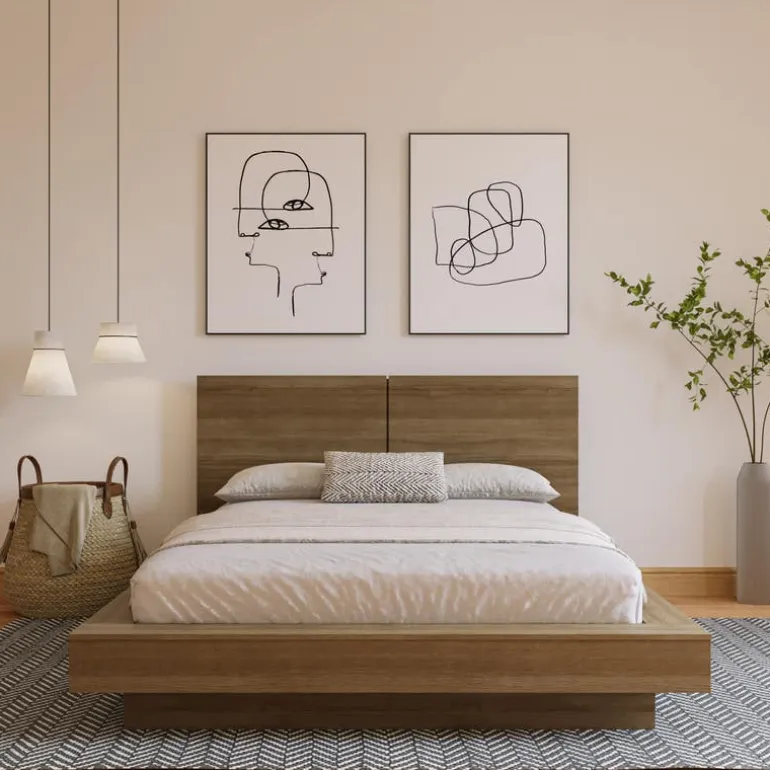 King Bed with Headboard (78") - Nexera