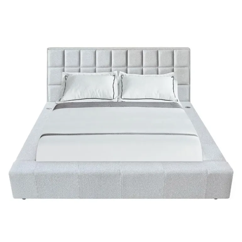 King Bed with Reading Lights and Console (78")