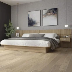 King Bed with Wall Units and Nightstands (78