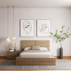 King Bedroom Set (78") - 3pcs - Nexera