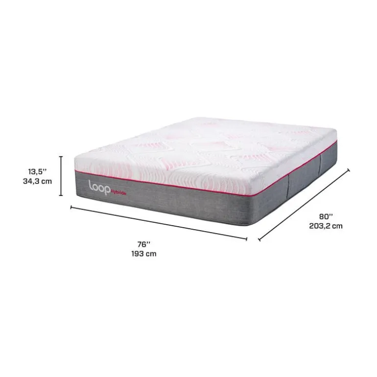 King Medium-FirmHybrid Mattress-in-a-Box - 78"