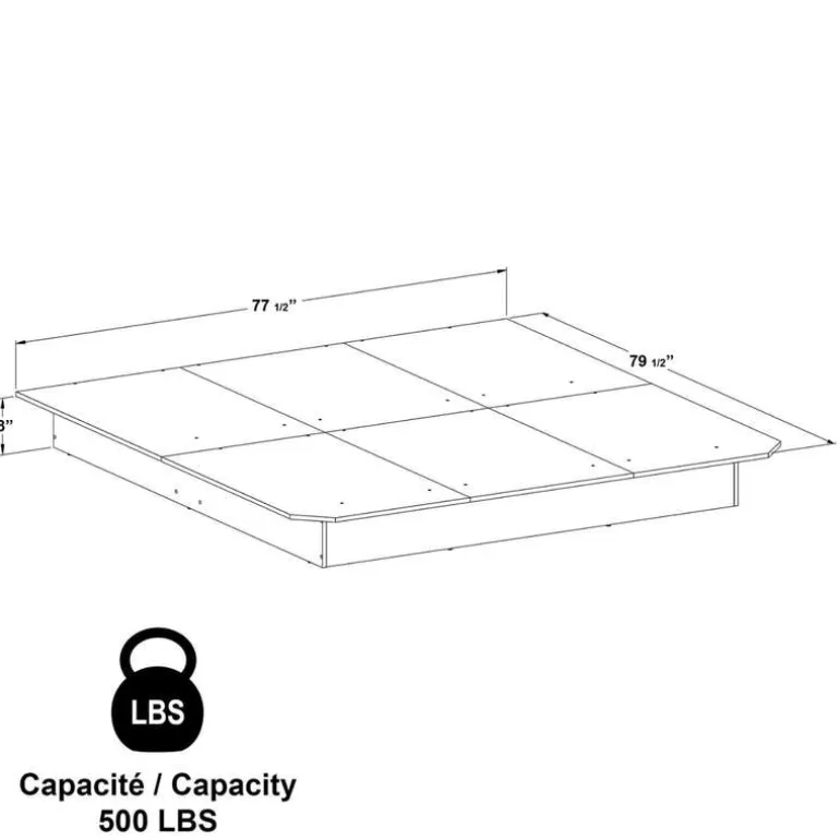 King Platform Bed (78")