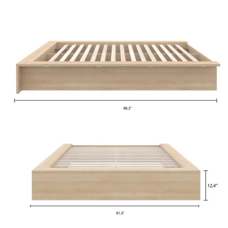 King Platform Bed (78") - Nexera