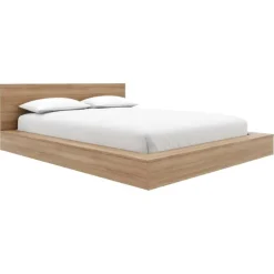 King Platform Bed with Headboard (78