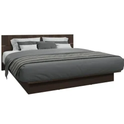 King Platform Bed with Headboard (78