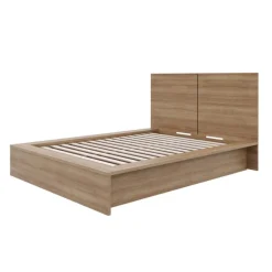 King Platform Bed with Headboard (78") - Nexera