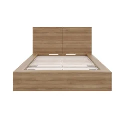 King Platform Bed with Headboard (78