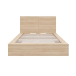 King Platform Bed with Headboard (78") - Nexera