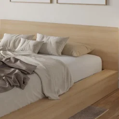 King Platform Bed with Headboard (78") - Nexera