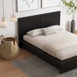 King Platform Bed with Headboard (78