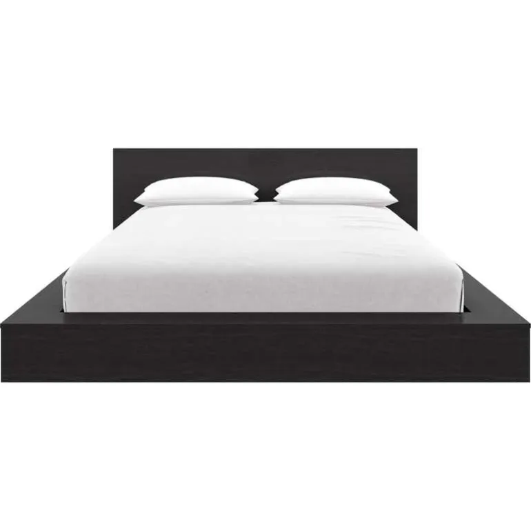 King Platform Bed with Headboard (78") - Nexera