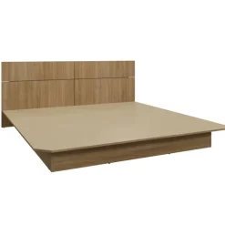 King Platform Bed with Headboard (78