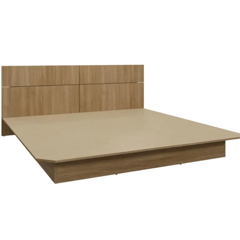 King Platform Bed with Headboard (78")