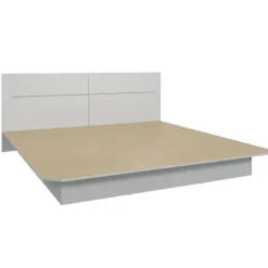 King Platform Bed with Headboard (78")
