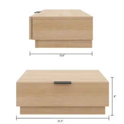 King Platform Bedroom Set (78") - 4 pcs - Nexera