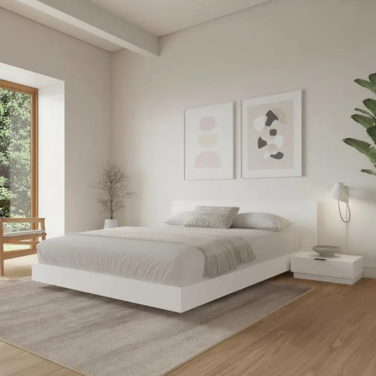 King Platform Bedroom Set (78") - 4 pcs - Nexera