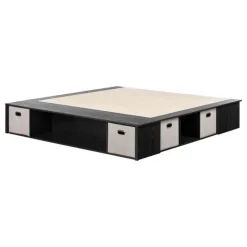 King Storage Bed With Baskets (78") - South Shore