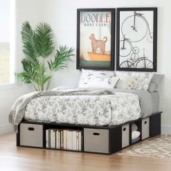 King Storage Bed With Baskets (78") - South Shore