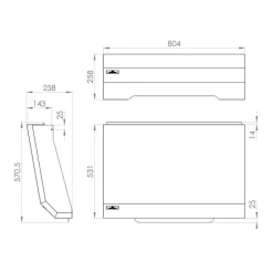 Le Marquier 75 cm Cover for Pure 375 Plancha