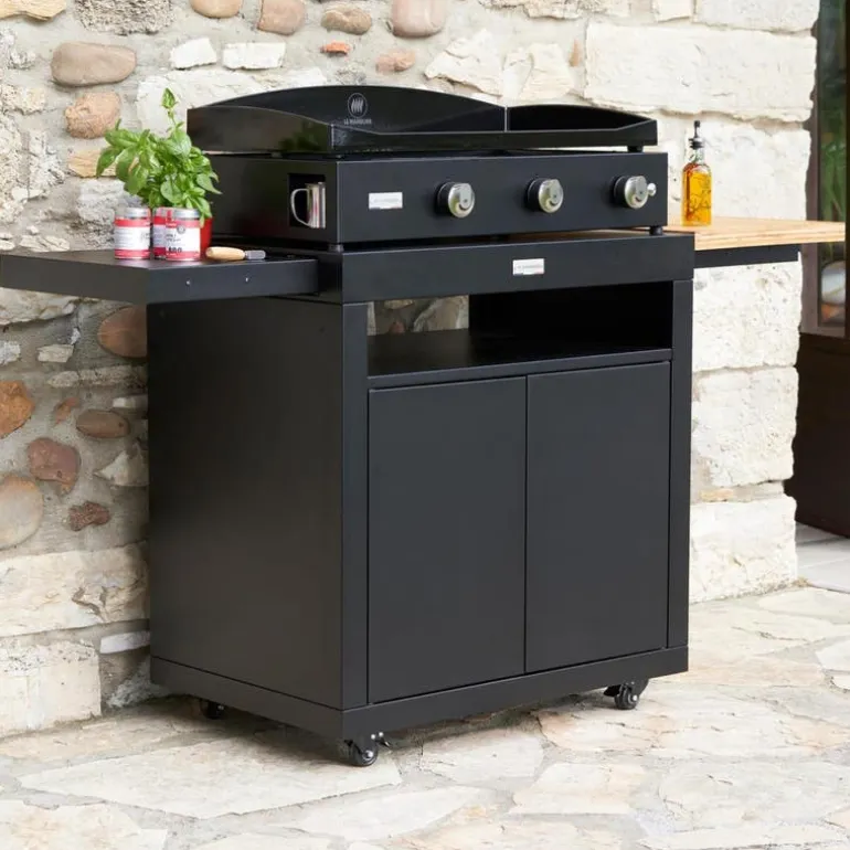 Le Marquier Pure 375 Black Gas Plancha - 24 566 BTU