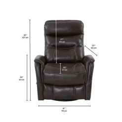 Leather Swivel Recliner