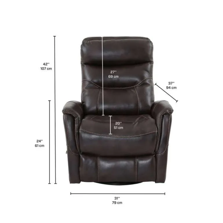 Leather Swivel Recliner