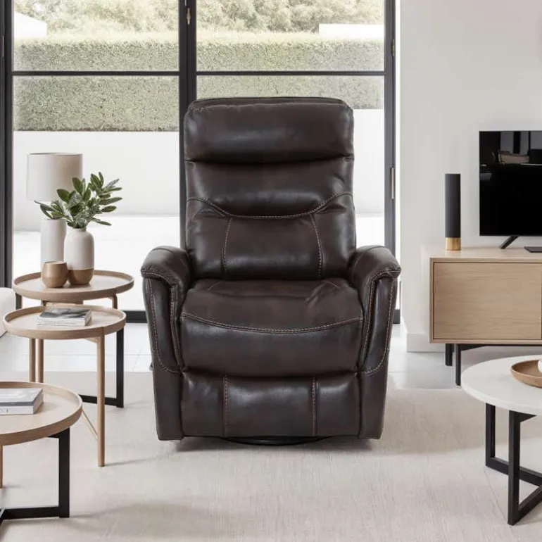 Leather Swivel Recliner