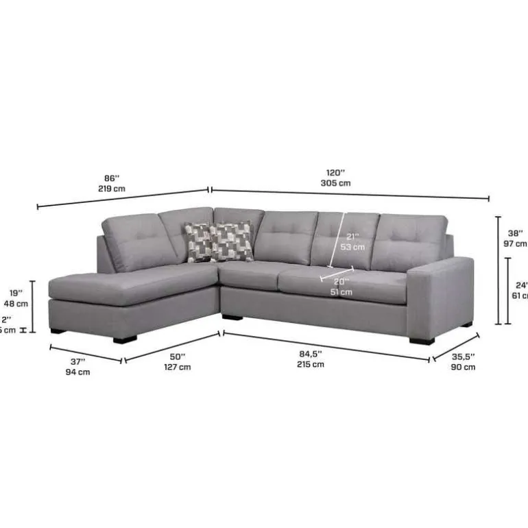 Left Facing Sectional