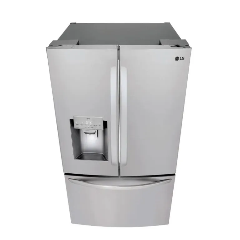 LG 28 Cu ft 36 In Refrigerator Stainless Steel Bottom Freezer, French door - LHFS28XBS