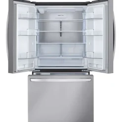 LG 31.7 Cu Ft 36 In Refrigerator Stainless Steel Bottom Freezer, French door - LRFLS3206S