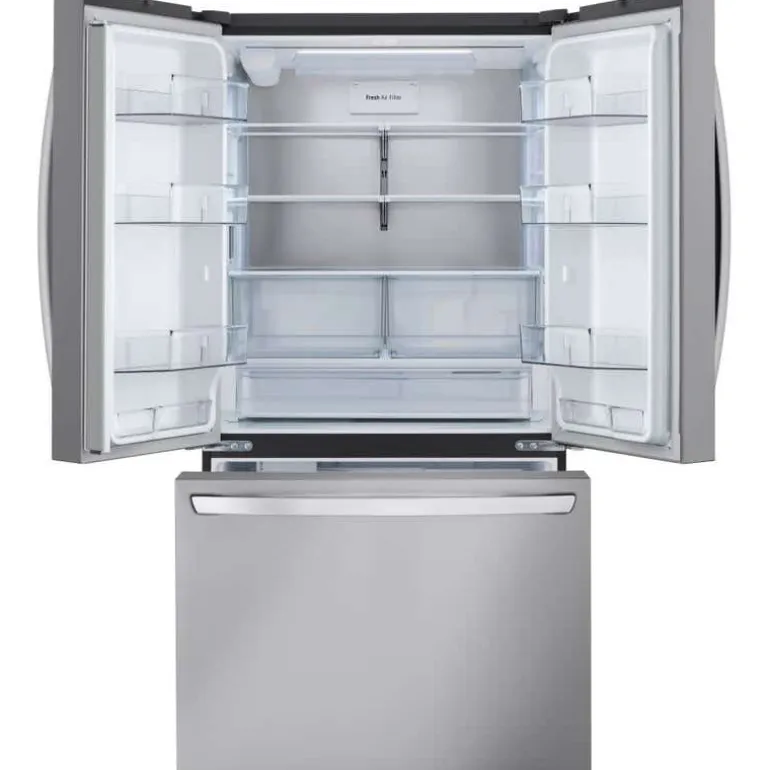 LG 31.7 Cu Ft 36 In Refrigerator Stainless Steel Bottom Freezer, French door - LRFLS3206S
