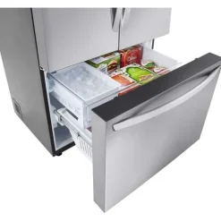 LG 31.7 Cu Ft 36 In Refrigerator Stainless Steel Bottom Freezer, French door - LRFLS3206S