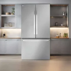 LG 31.7 Cu Ft 36 In Refrigerator Stainless Steel Bottom Freezer, French door - LRFLS3206S