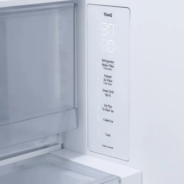 LG 30,7 Cu Ft 36 In Refrigerator Stainless Steel Bottom Freezer, French door - LF31WSH63S