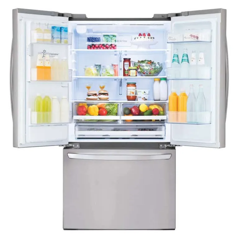 LG 28 Cu ft 36 In Refrigerator Stainless Steel Bottom Freezer, French door - LRFS28XBS