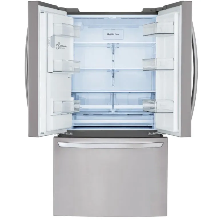 LG 28 Cu ft 36 In Refrigerator Stainless Steel Bottom Freezer, French door - LRFS28XBS