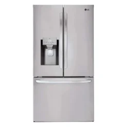LG 28 Cu ft 36 In Refrigerator Stainless Steel Bottom Freezer, French door - LRFS28XBS