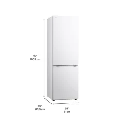 LG 13 Cu Ft 24 In Refrigerator White Bottom Freezer - LB12C2000W