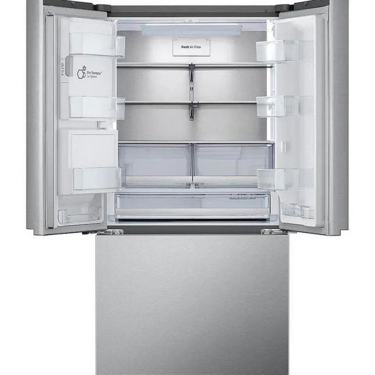 LG 30,7 Cu Ft 36 In Refrigerator Stainless Steel Bottom Freezer, French door - LRYXS3106S