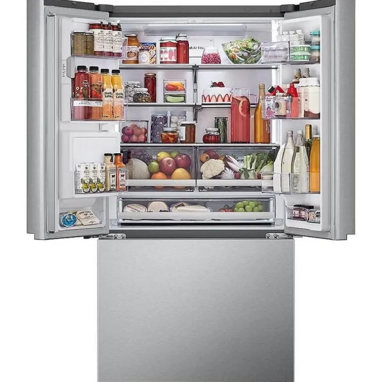LG 30,7 Cu Ft 36 In Refrigerator Stainless Steel Bottom Freezer, French door - LRYXS3106S