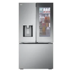 LG 31 Cu Ft 36 In Refrigerator Stainless Steel Bottom Freezer, French door - LRYKS3106S