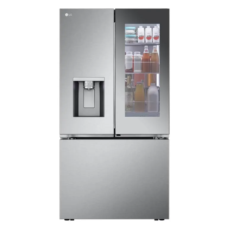 LG 31 Cu Ft 36 In Refrigerator Stainless Steel Bottom Freezer, French door - LRYKS3106S