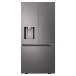 LG 25 Cu Ft 33 In Refrigerator Black Stainless Bottom Freezer, French door - LF25S6330D