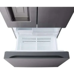 LG 25 Cu Ft 33 In Refrigerator Black Stainless Bottom Freezer, French door - LF25S6330D