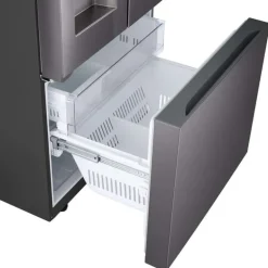 LG 25 Cu Ft 33 In Refrigerator Black Stainless Bottom Freezer, French door - LF25S6330D