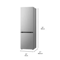 LG 12 Cu Ft 24 In Refrigerator Stainless Steel Bottom Freezer - LB12C2000V