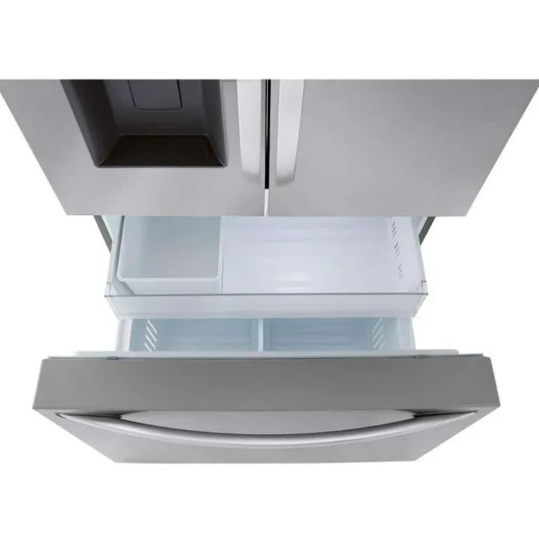 LG 36 Cu Ft 36 In Refrigerator Stainless Steel Bottom Freezer, French door - LRFXS3106S