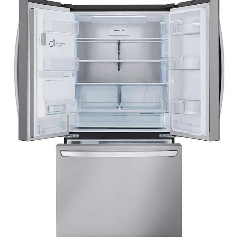 LG 36 Cu Ft 36 In Refrigerator Stainless Steel Bottom Freezer, French door - LRFXS3106S