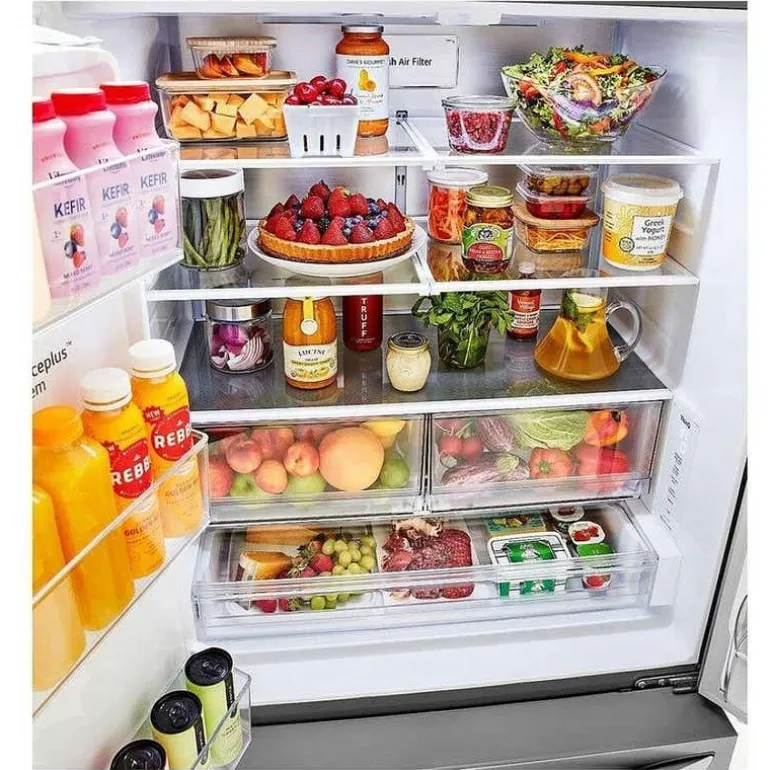 LG 36 Cu Ft 36 In Refrigerator Stainless Steel Bottom Freezer, French door - LRFXS3106S