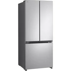 LG 18,2 Cu Ft 30 In Refrigerator Stainless Steel Bottom Freezer, French door - LF18CO000S